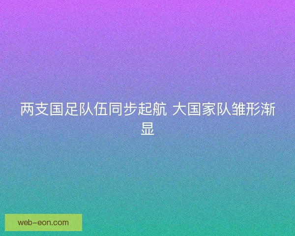 两支国足队伍同步起航 大国家队雏形渐显